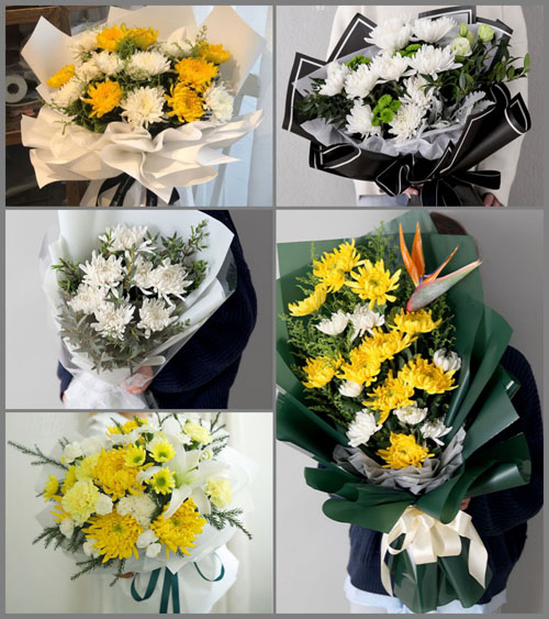 浙江省丽水龙泉市屏南镇白事花束代送
